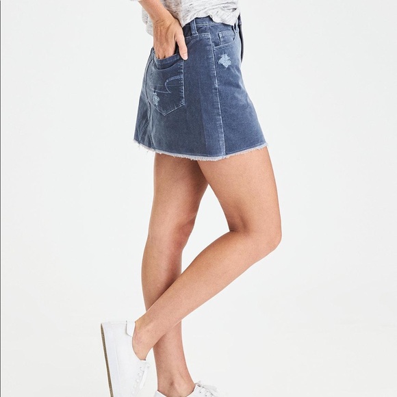 American Eagle Corduroy Skirt - Grey, 2 - Picture 2 of 11